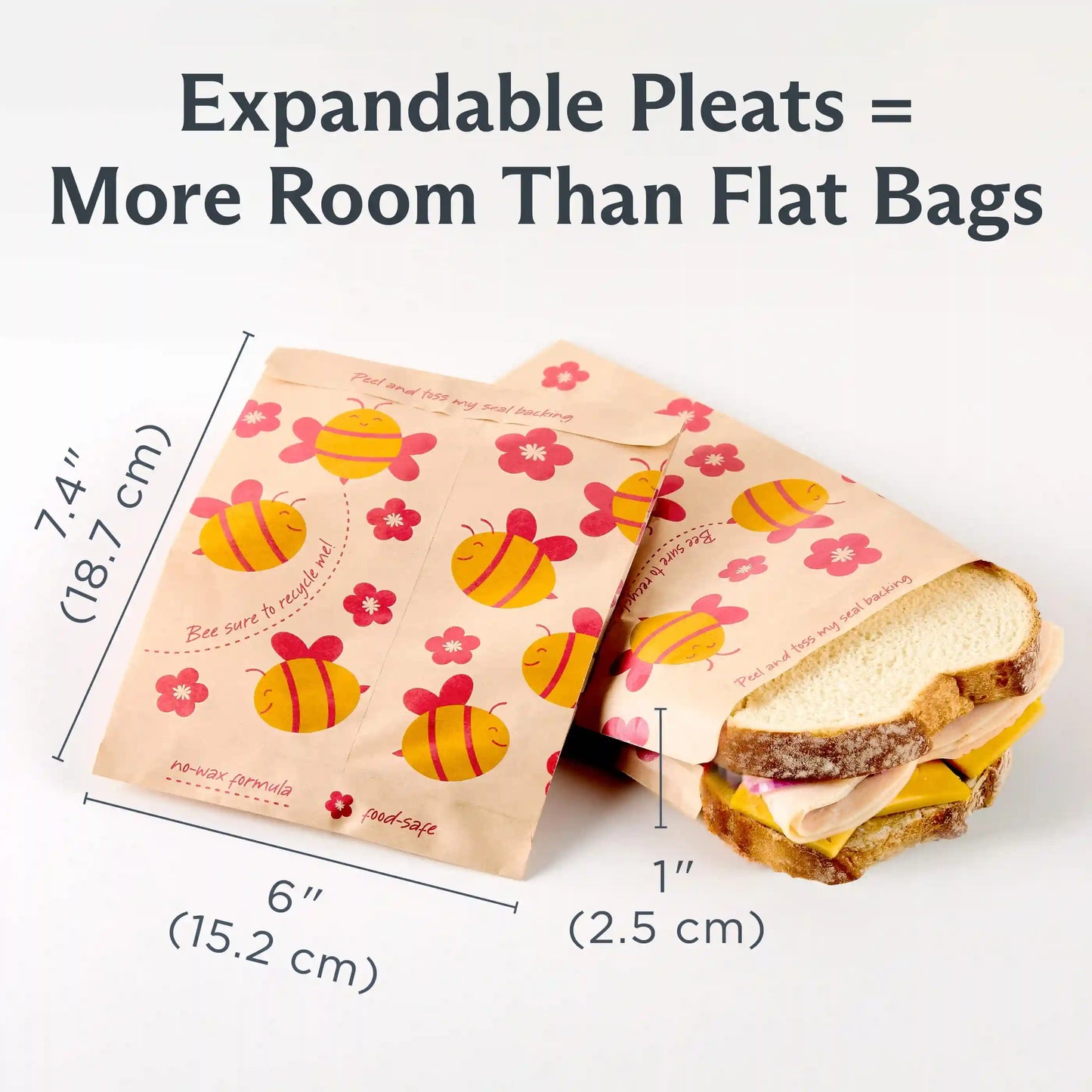 Recyclable Paper Bags 2-Pack 100ct