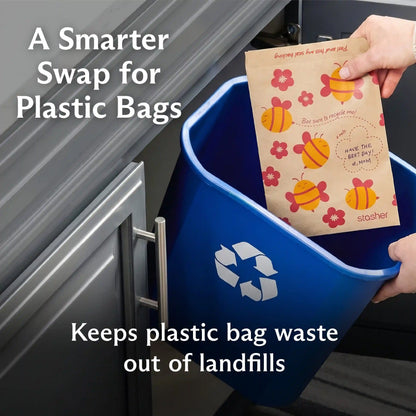 Recyclable Paper Bags 2-Pack 100ct